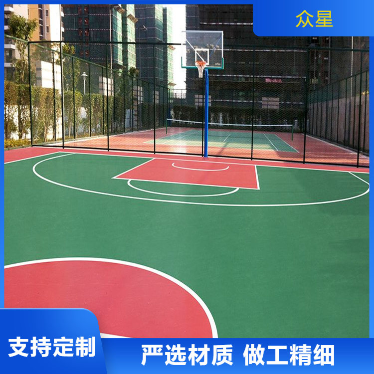 岳阳市学校塑胶跑道篮球场硅PU - 一站式服务