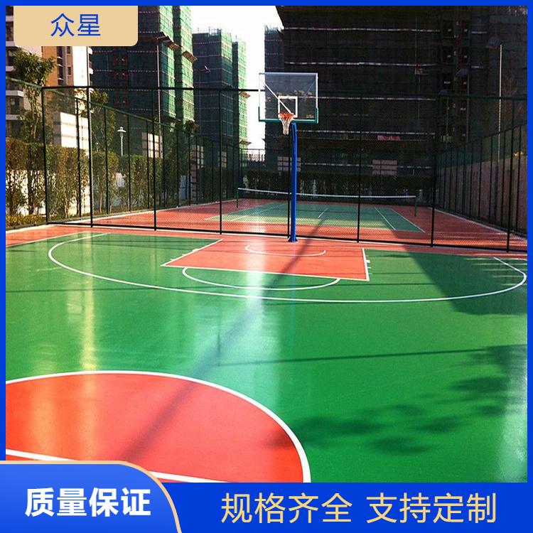 岳阳市塑胶篮球场塑胶地坪 - 价格